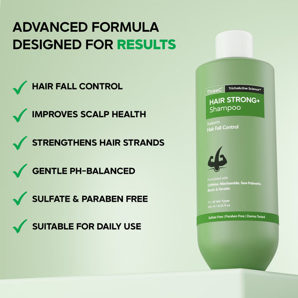 Hair Strong+ Advanced Hair Fall Control Shampoo (250ml)